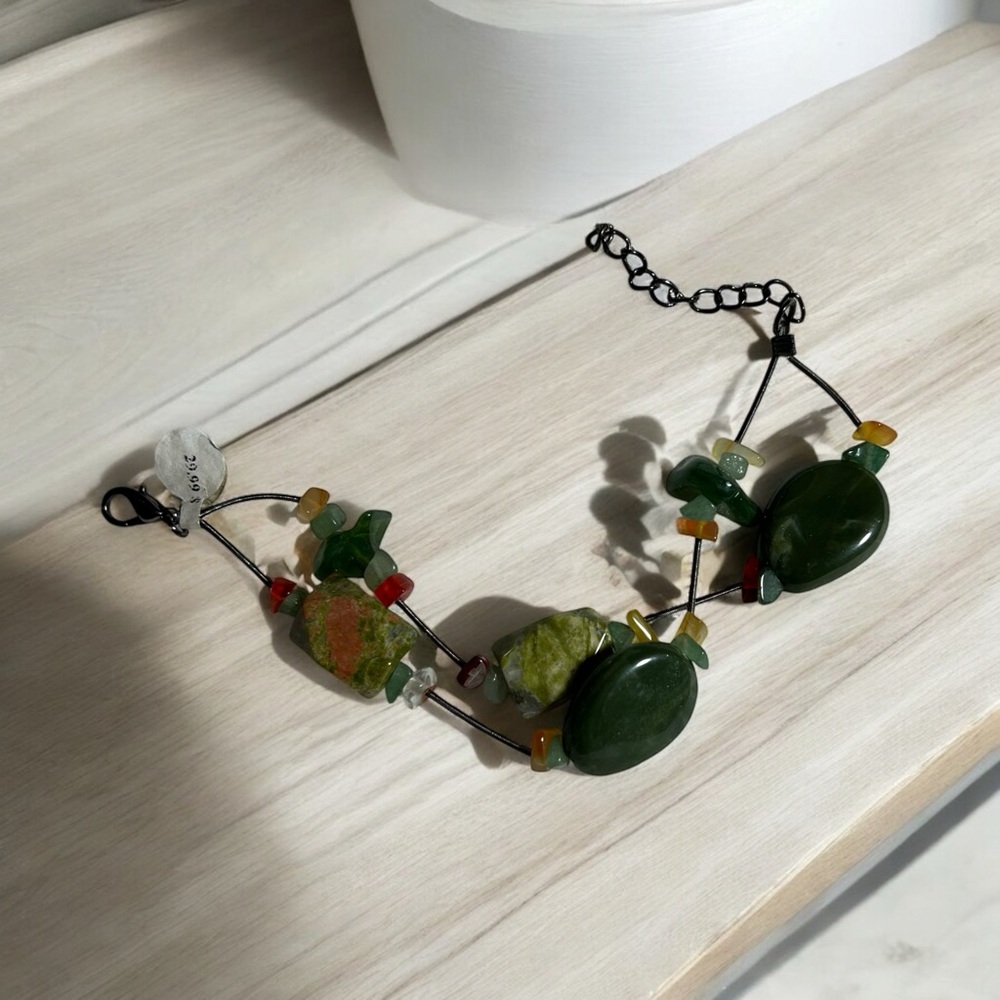 NWT Green stone bracelet